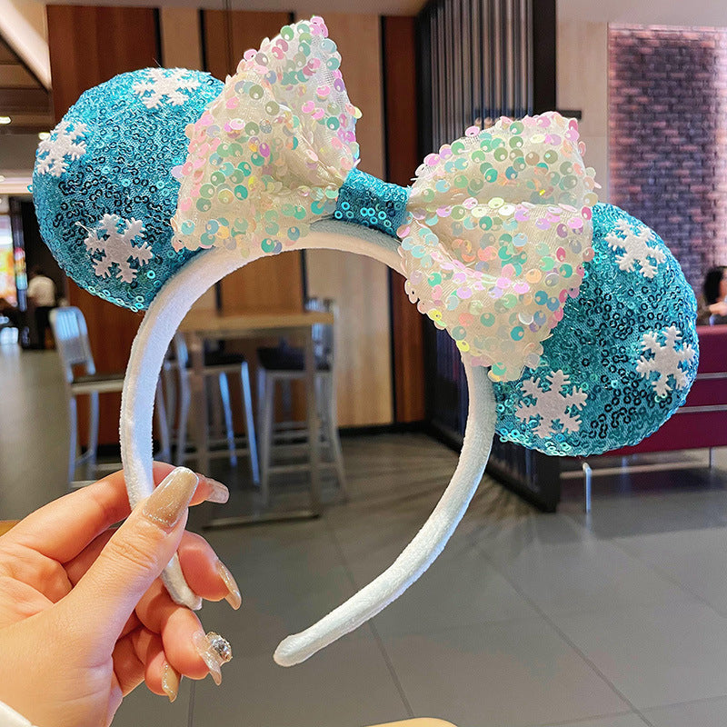 Snow Charm Sparkle Headband for Girls