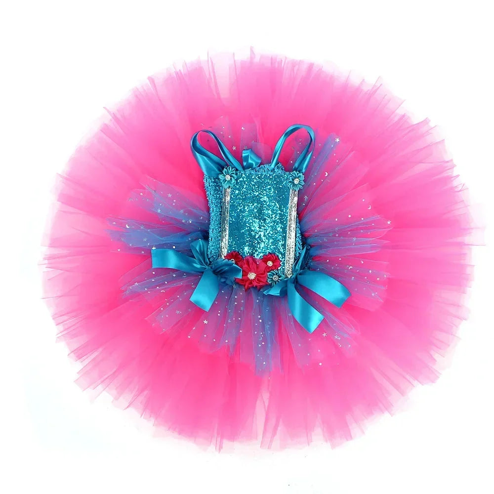 Glitter Troll-Inspired Kids Costume