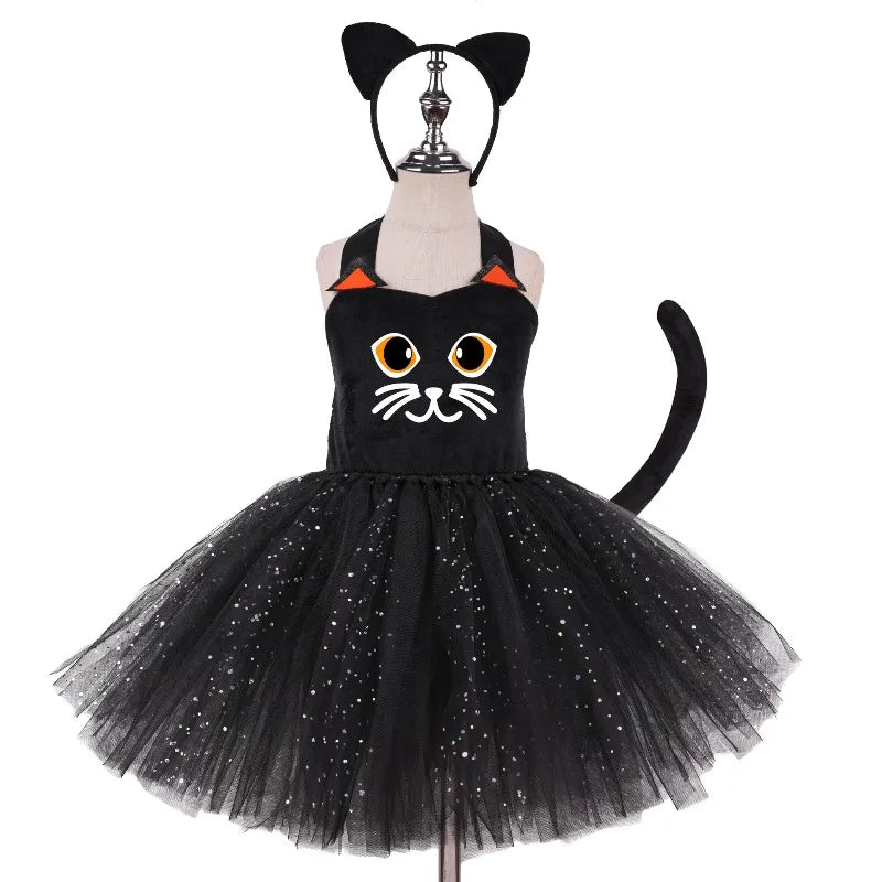 Little Black Cat Tutu Costume Set