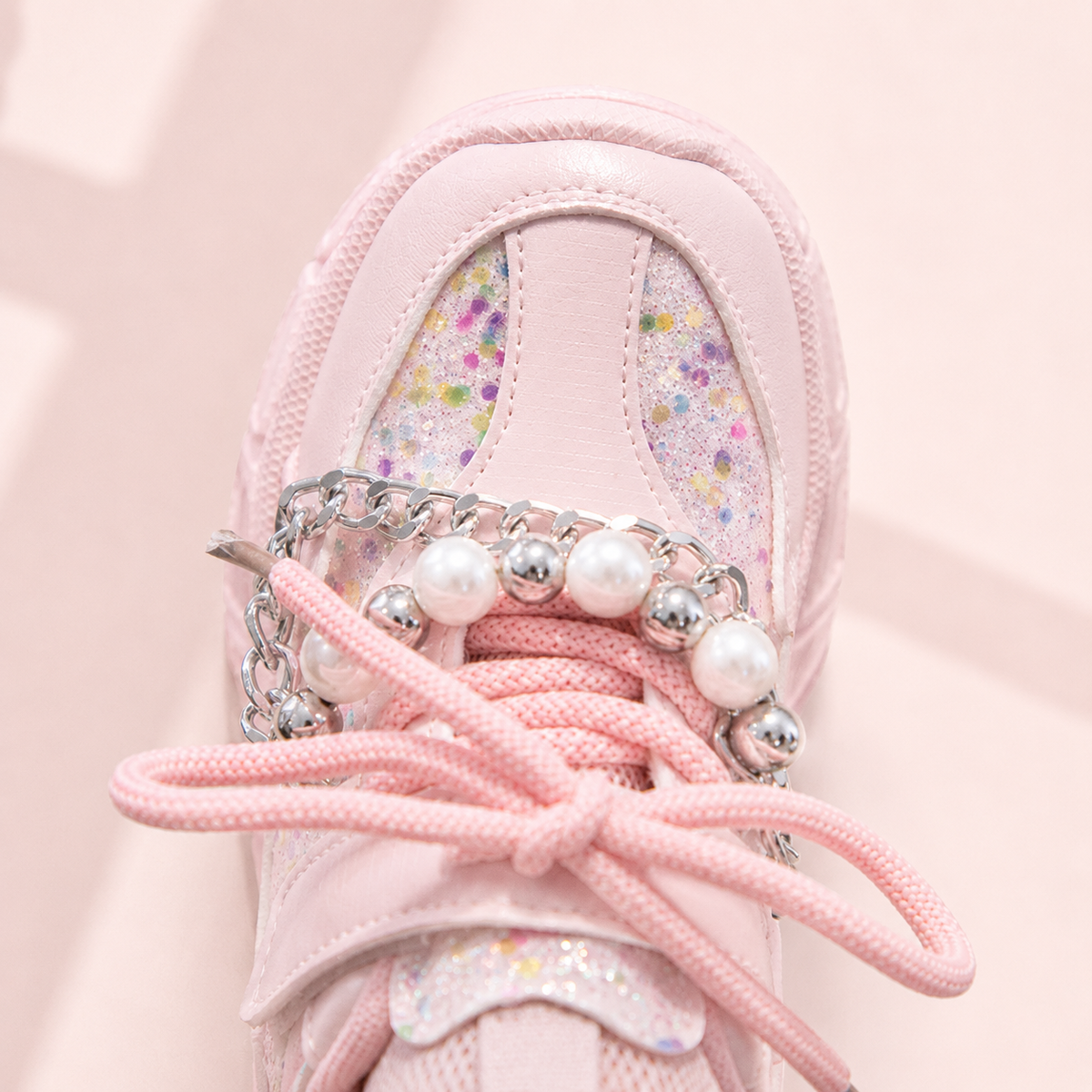 Pearl & Sparkle Chunky Sneakers