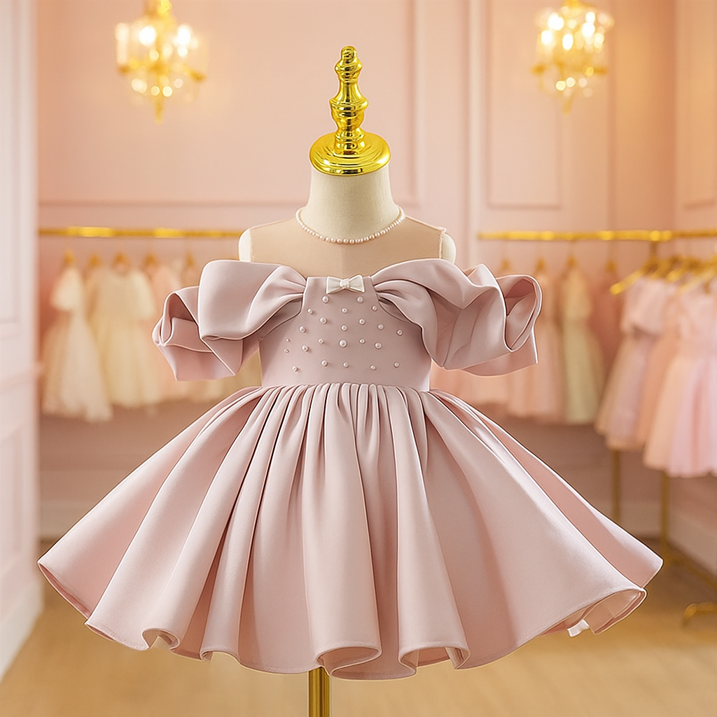 Blush Pearl Princess Party Dress