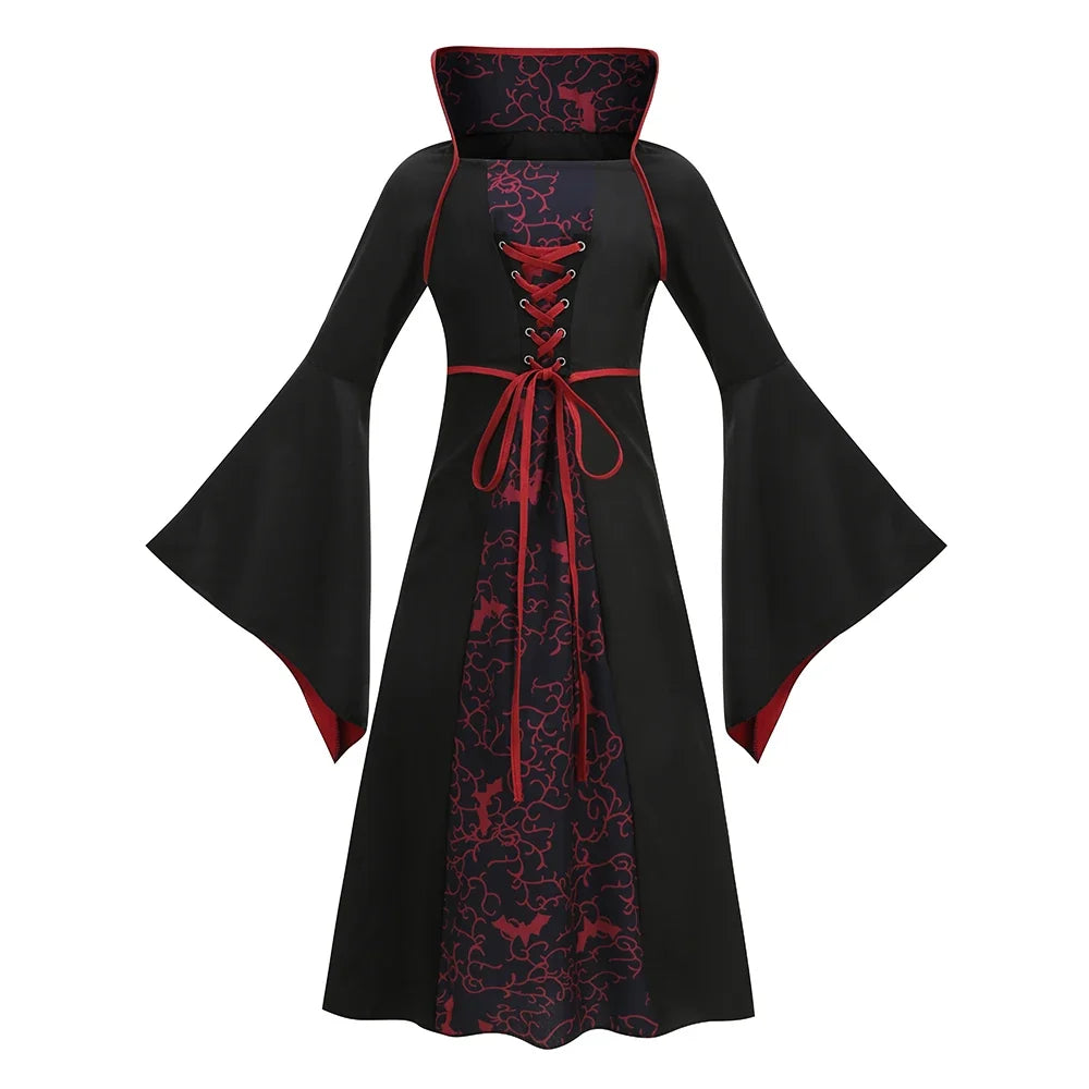Hooded Gothic Bride Costume Dress