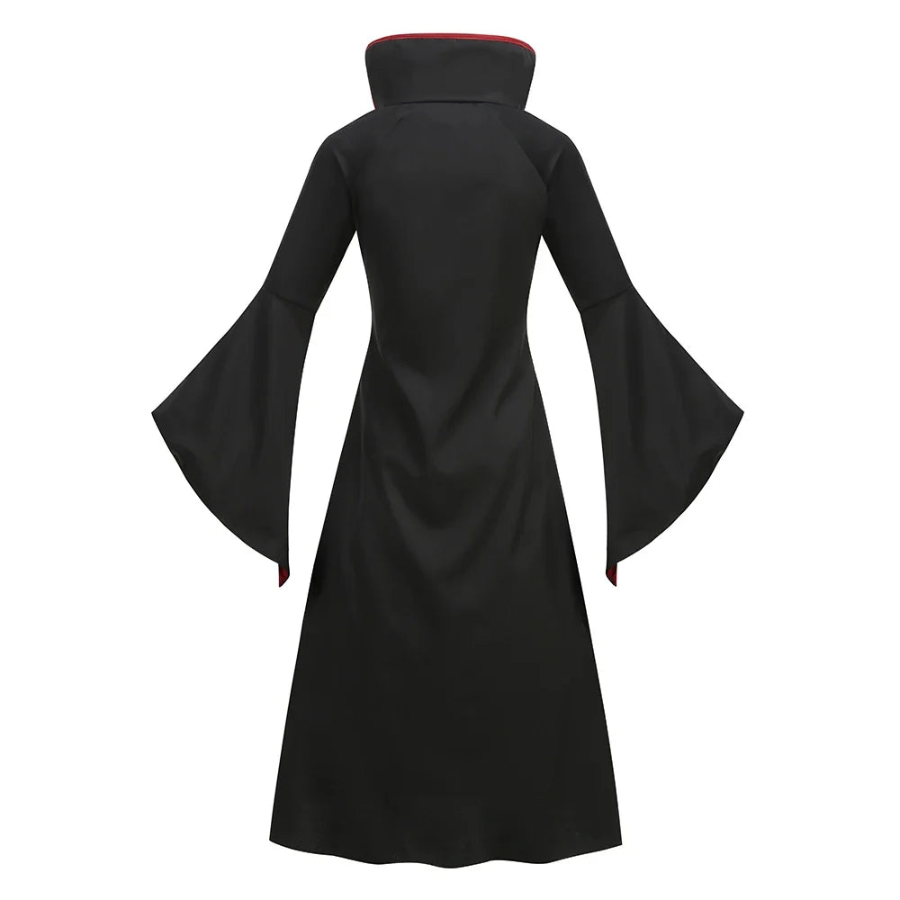 Hooded Gothic Bride Costume Dress