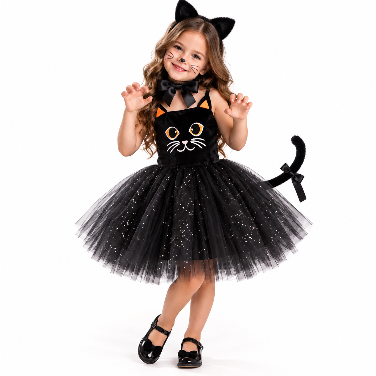 Little Black Cat Tutu Costume Set