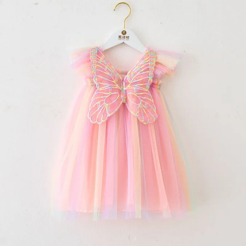 Butterfly Tulle Dress for Girls