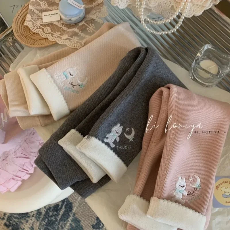 Moon Bunny Thermal Leggings
