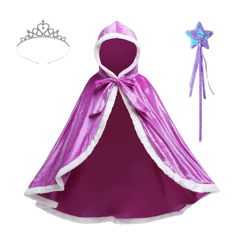 Enchanted Velvet Princess Cape Set