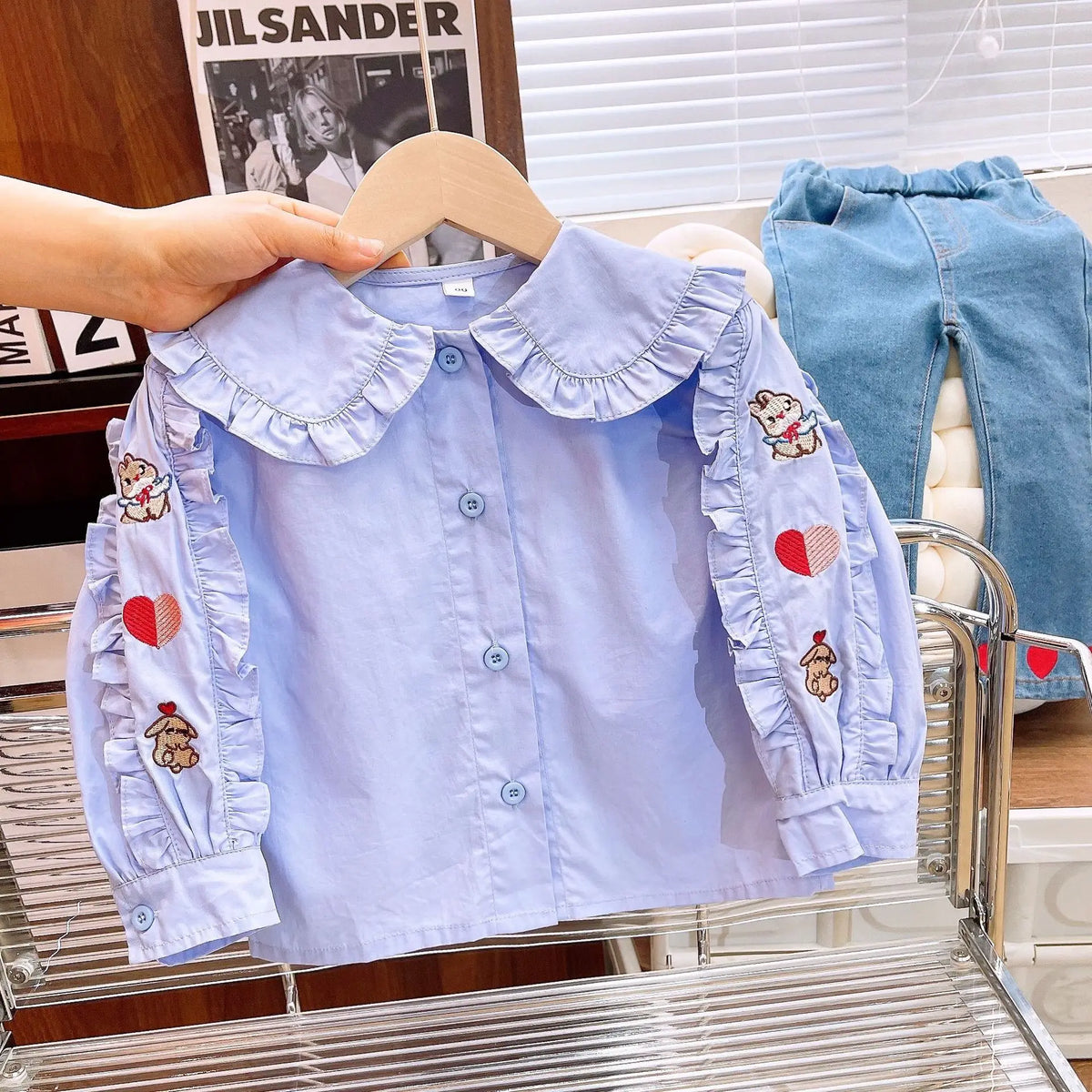 Sweetheart Bunny Denim Set