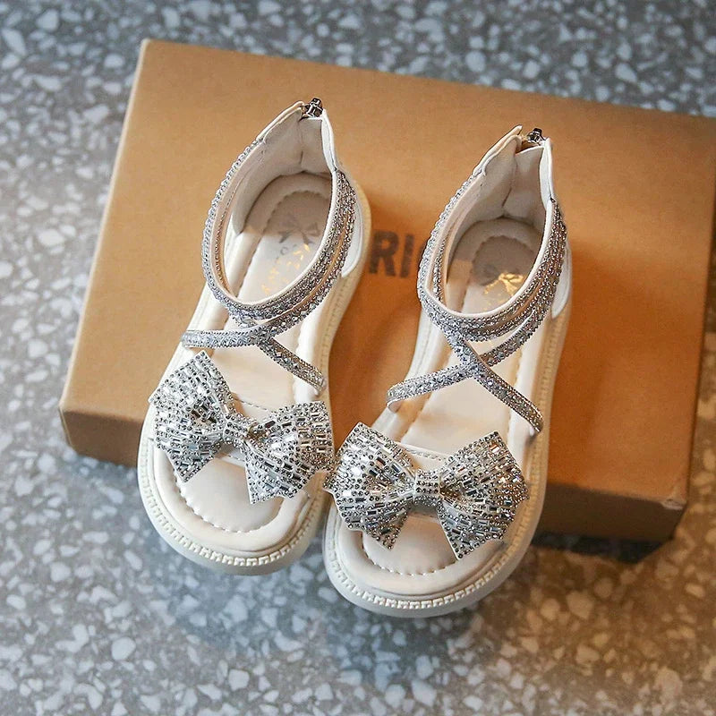 Sparkle Bow Gladiator Sandals
