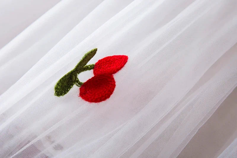 Cherries Tulle Kids' Dress – Fairy Collection