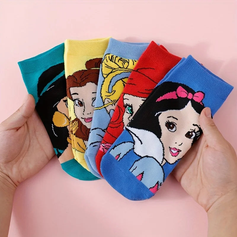Fairytale Ankle Socks Set – 5 Enchanted Pairs for Magical Days