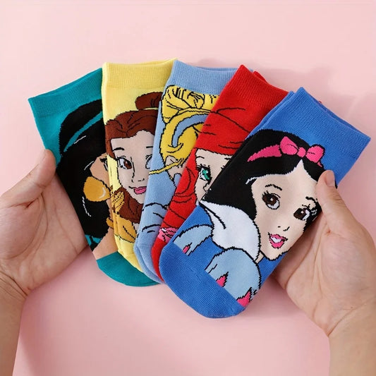 Fairytale Ankle Socks Set – 5 Enchanted Pairs for Magical Days