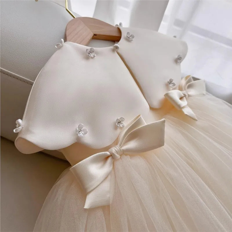 Ivory Pearl Petal Dress