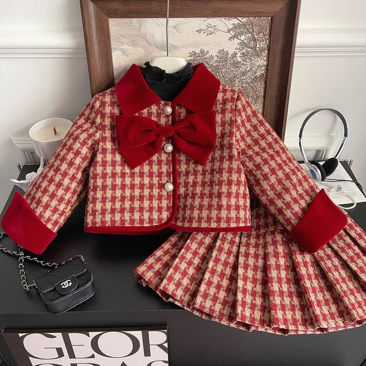 Royal Tartan Bow Set