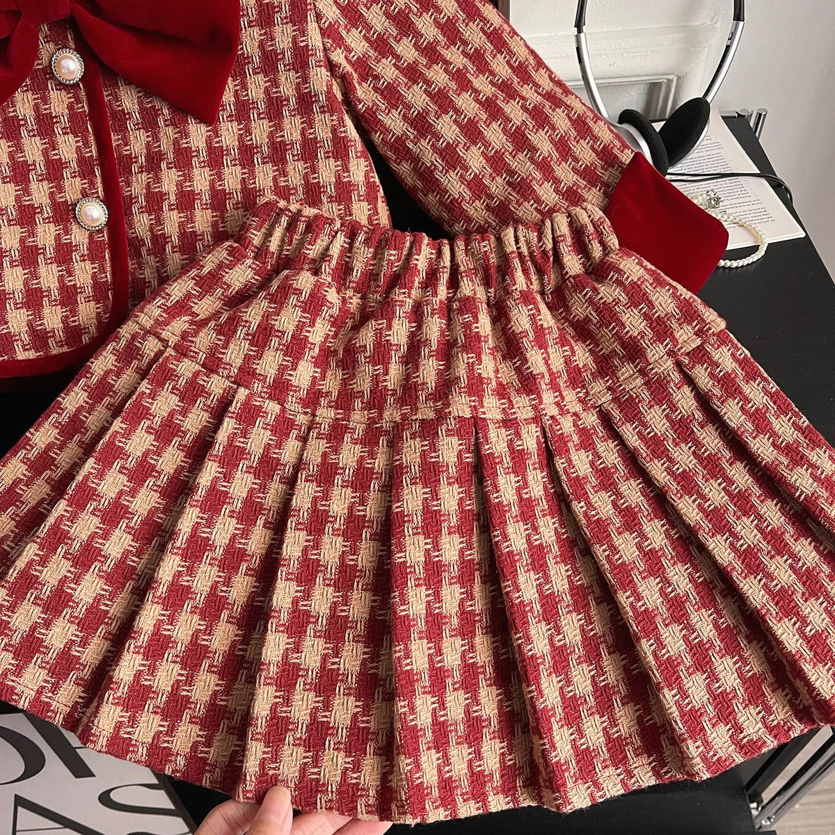 Royal Tartan Bow Set