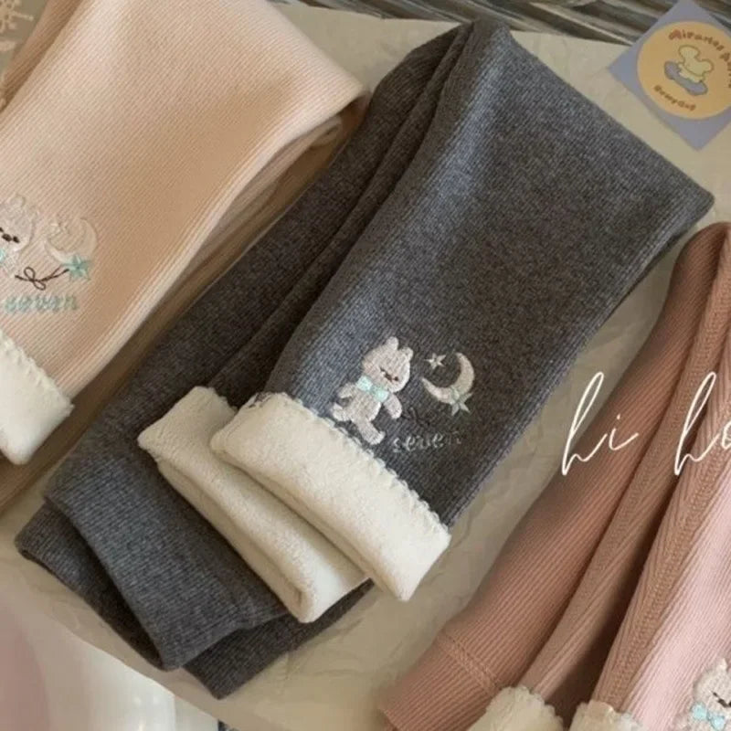 Moon Bunny Thermal Leggings
