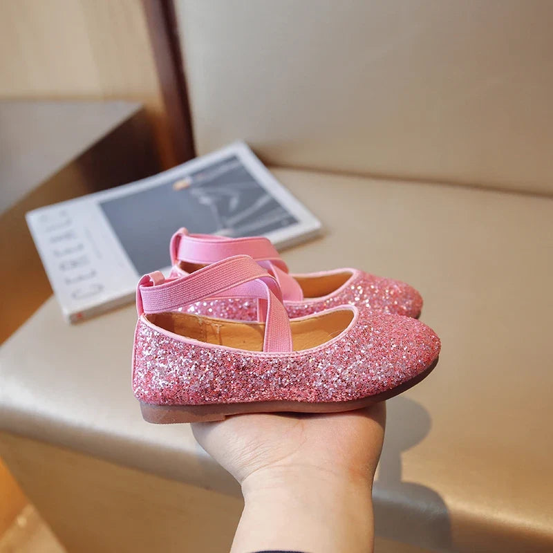 Sparkle Twirl Glitter Ballerina Shoes
