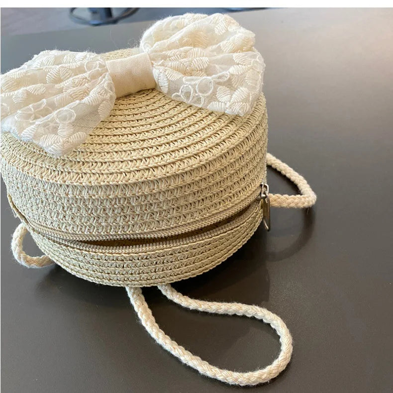 Princess Elegant Summer Hat & Bag Set for Girls