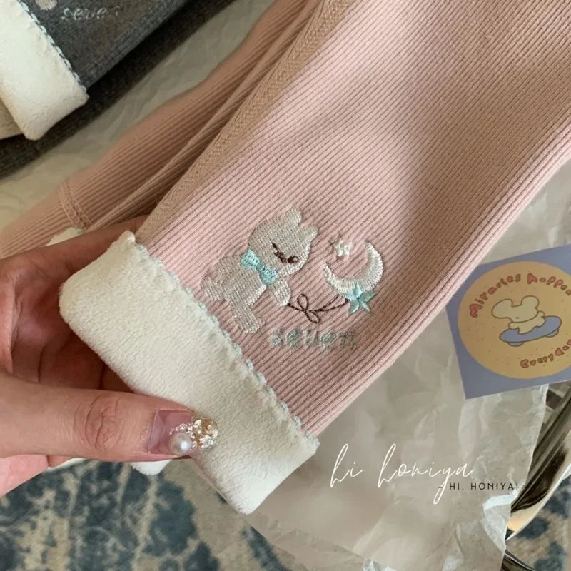 Moon Bunny Thermal Leggings