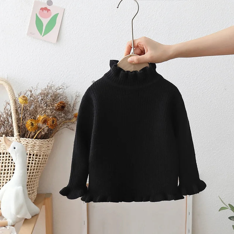 Cozy Ruffle Neck Pullover