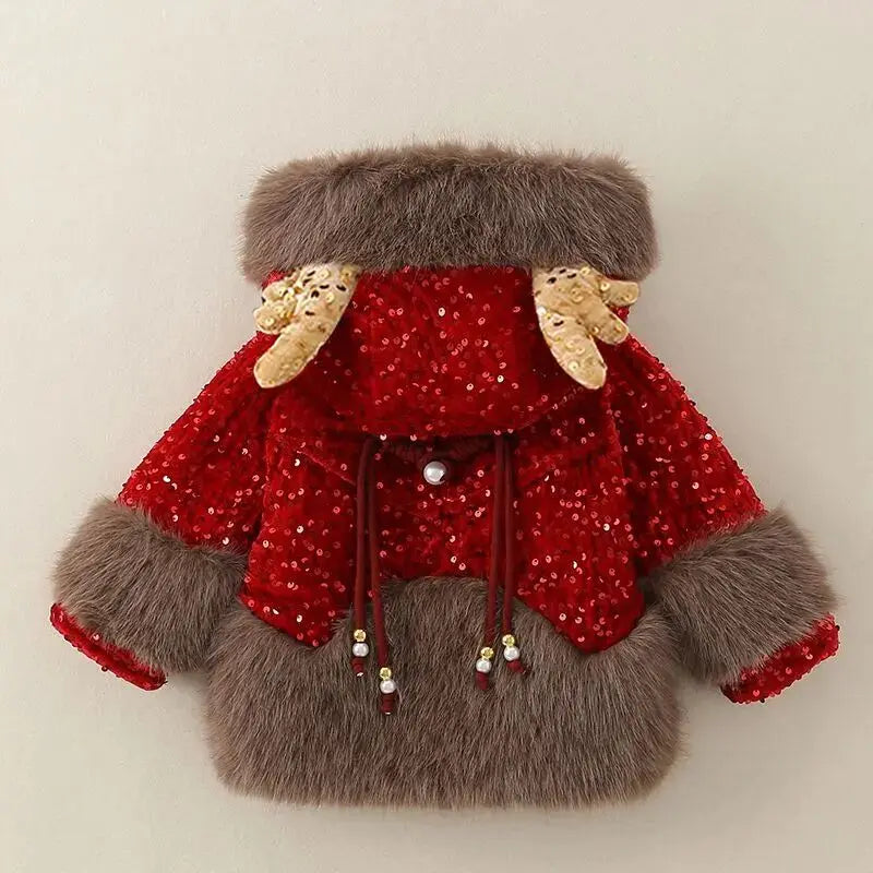 Holiday Glow Sequin Coat