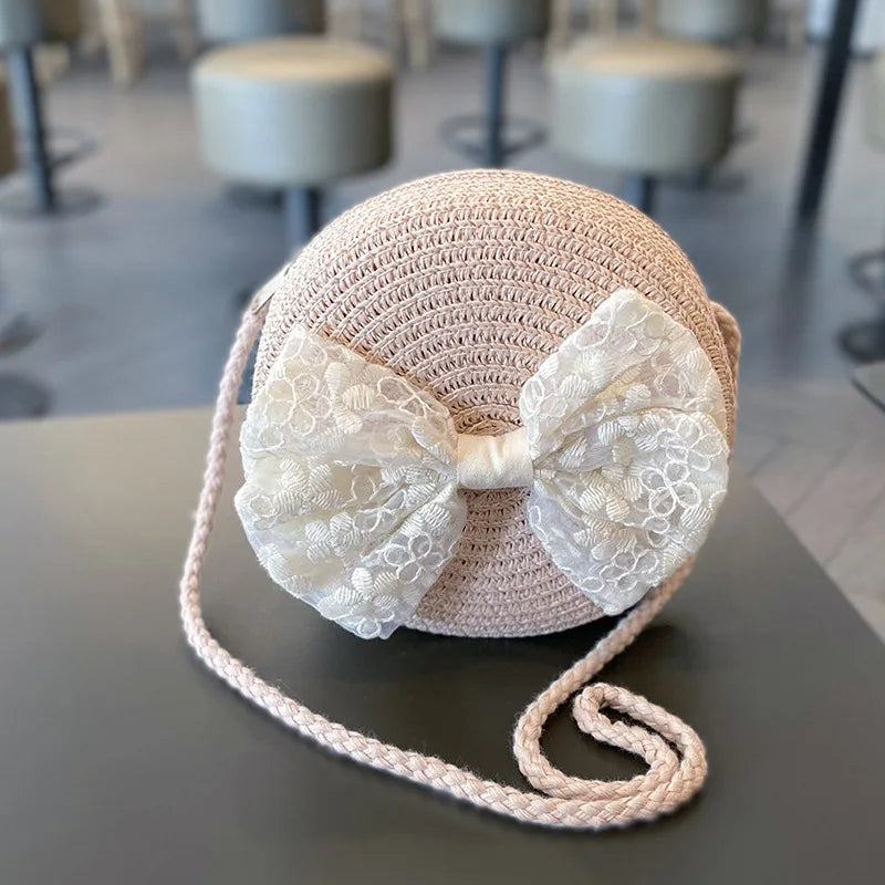 Princess Elegant Summer Hat & Bag Set for Girls