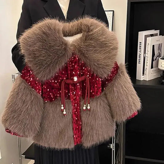 Velvet Blossom Winter Coat