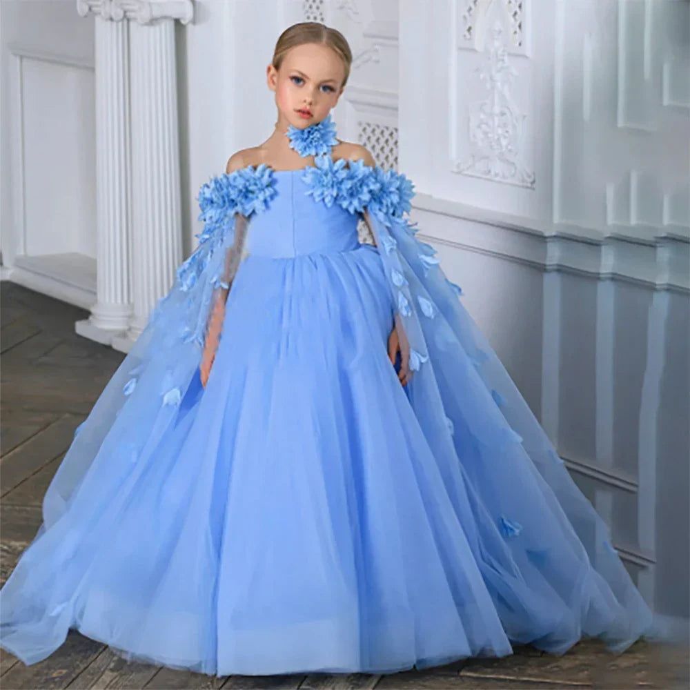 Floral Royalty Kids' Party Dress
