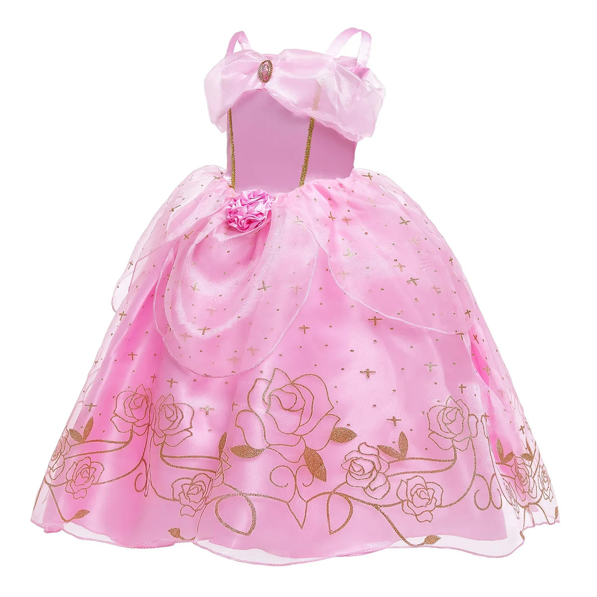 Blush Rose Princess Costume for girls, front view – Magic Tree Kids