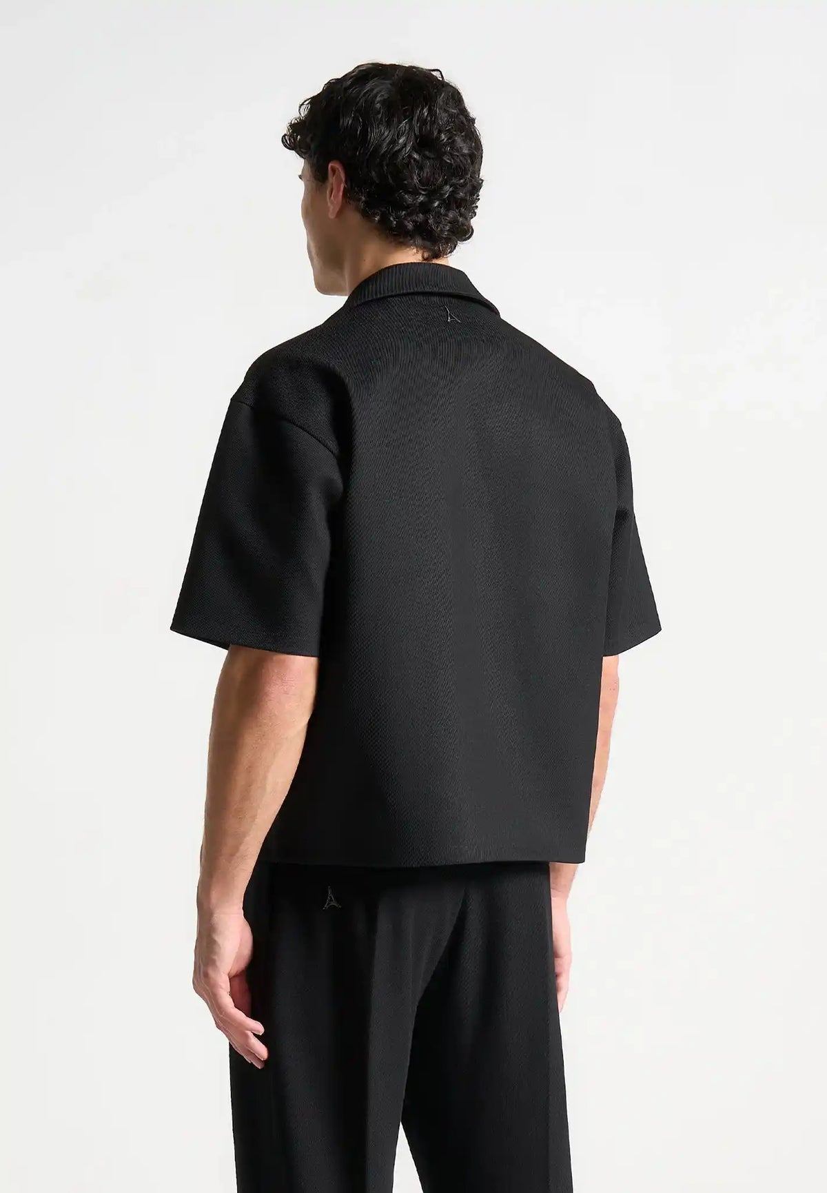 Boxy-twill-double-breasted-shirt-cream