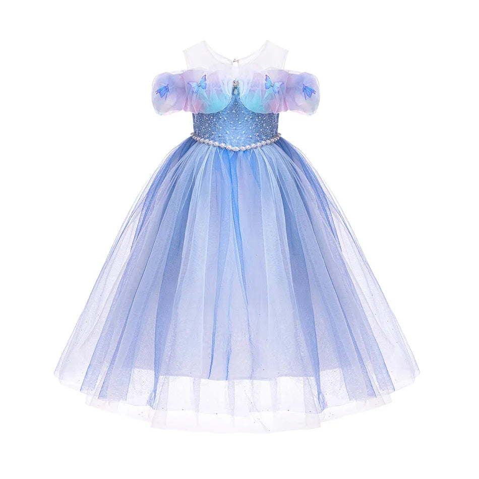 Butterfly Dream Princess Costume for girls, front view – Magic Tree Kids