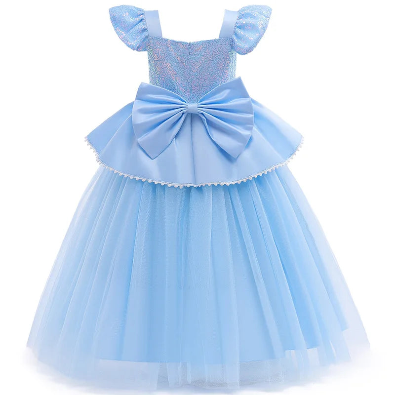 Celestial Ball Princess Costume for girls, back view – Magic Tree Kids
