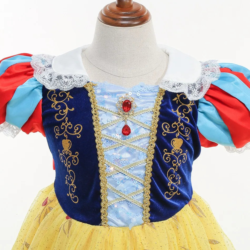 Classic Fairytale Princess Costume for girls, detail view – Magic Tree Kids