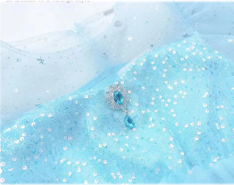 Crystal Blue Princess Dress