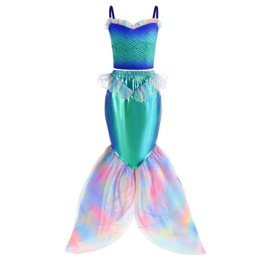 Enchanted Rainbow Mermaid costume for girls – Magic Tree Kids