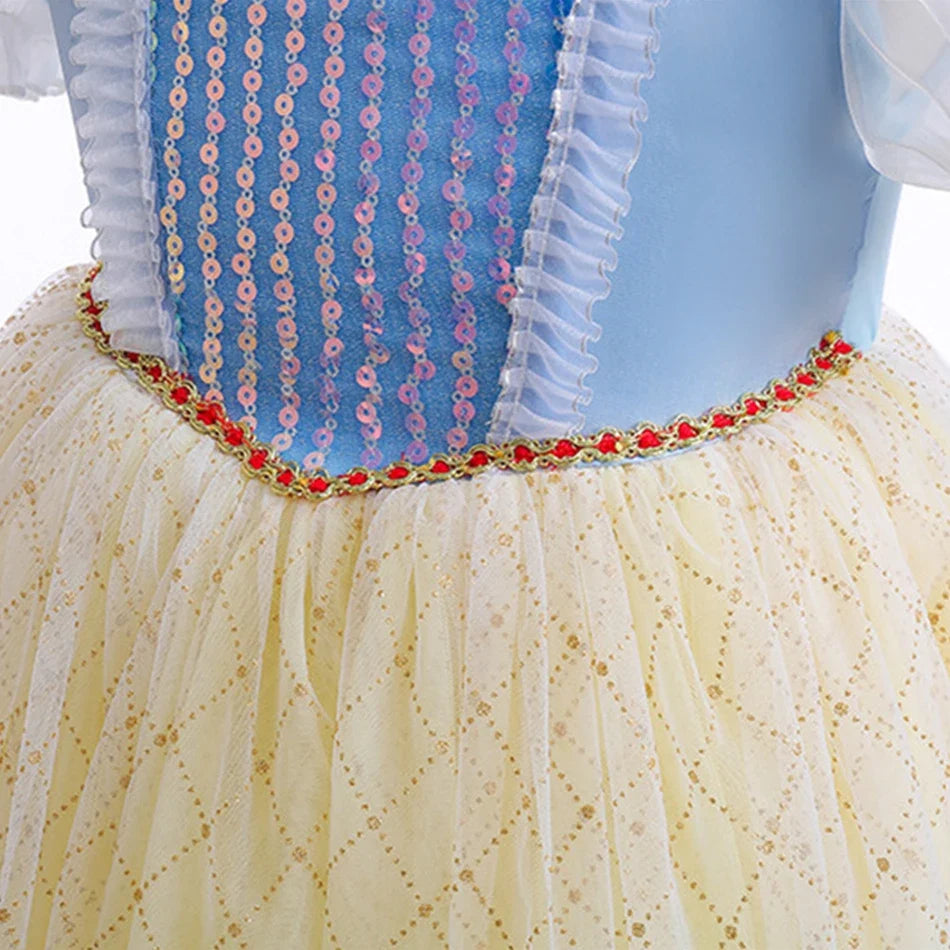 Fairytale Princess tulle dress for girls, detail view – Magic Tree Kids