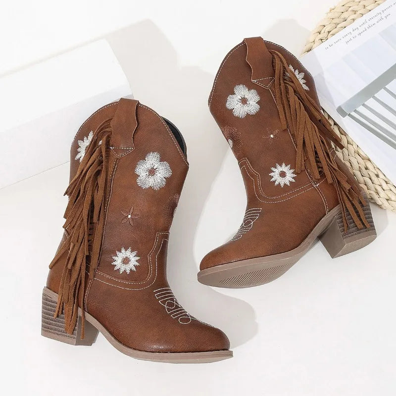 Floral Cowgirl Boots