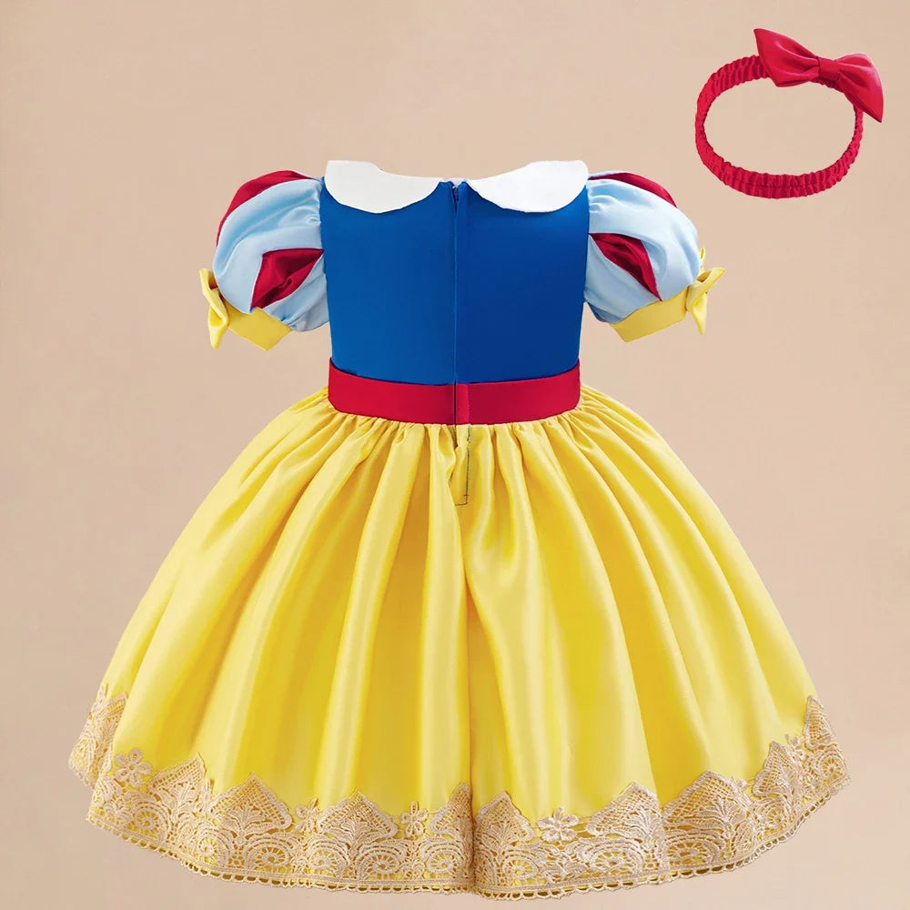 Golden Grace Princess Dress for girls, detail view – Magic Tree Kids