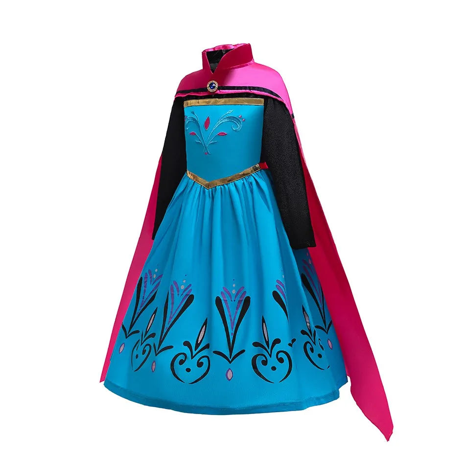 Ice Queen Coronation costume for girls, front view – Magic Tree Kids