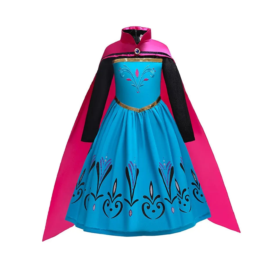 Ice Queen Coronation costume for girls, close-up – Magic Tree Kids