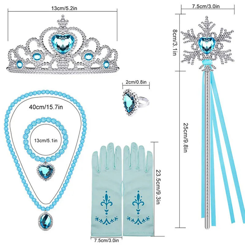 Ice Queen princess costume wig and crown for girls – Magic Tree Kids