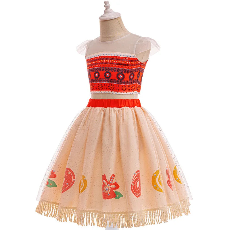 Island Explorer costume for girls, detail view – Magic Tree Kids