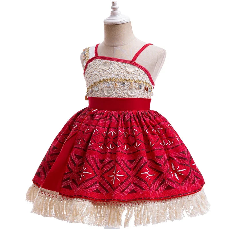 Island Spirit princess costume for girls, front view – Magic Tree Kids