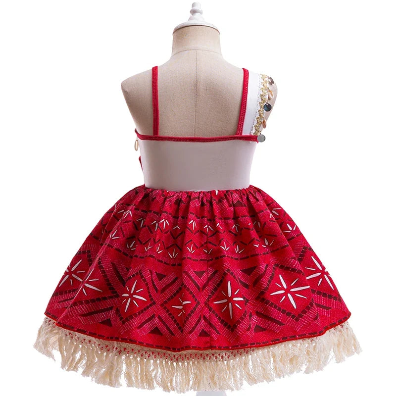 Island Spirit princess costume for girls, detail view – Magic Tree Kids