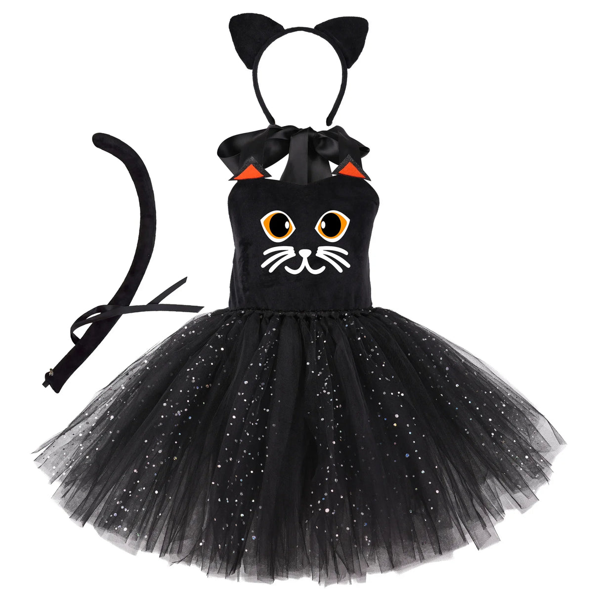 Little Black Cat Tutu Costume Set