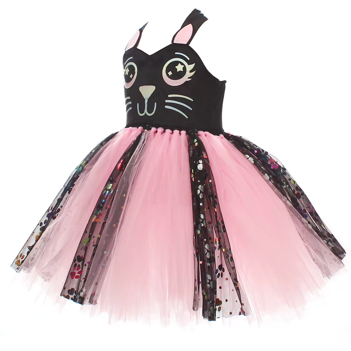 Little Kitty Glitter Tutu Dress