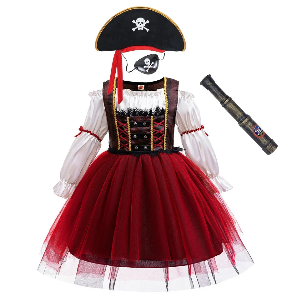 Little Pirate Captain Costume Dress