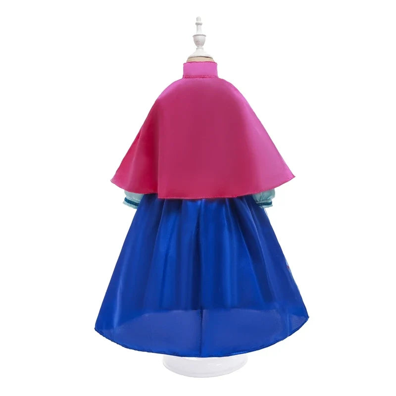 Nordic Rose ice princess costume for girls, front view – Magic Tree Kids