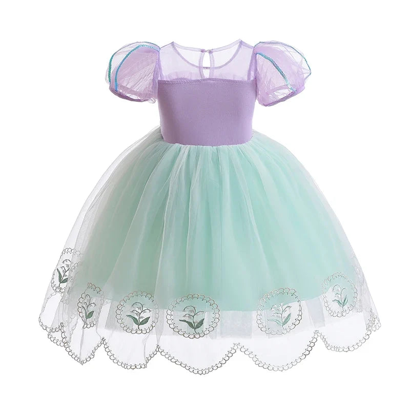 Ocean Dream princess costume for girls, detail view – Magic Tree Kids