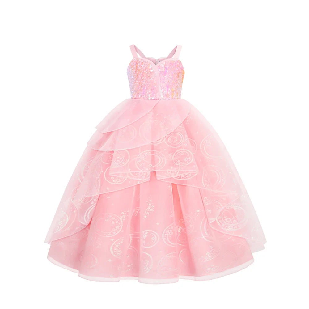 Pink Princess Costume for girls, front view – Magic Tree Kids